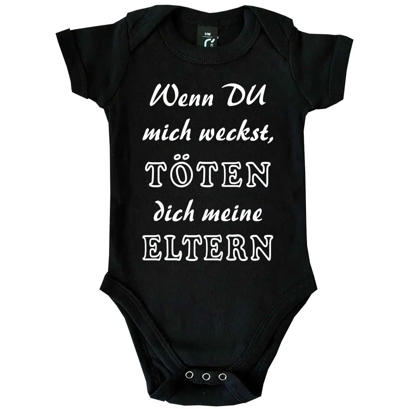 Baby-Body mit Druck nicht wecken