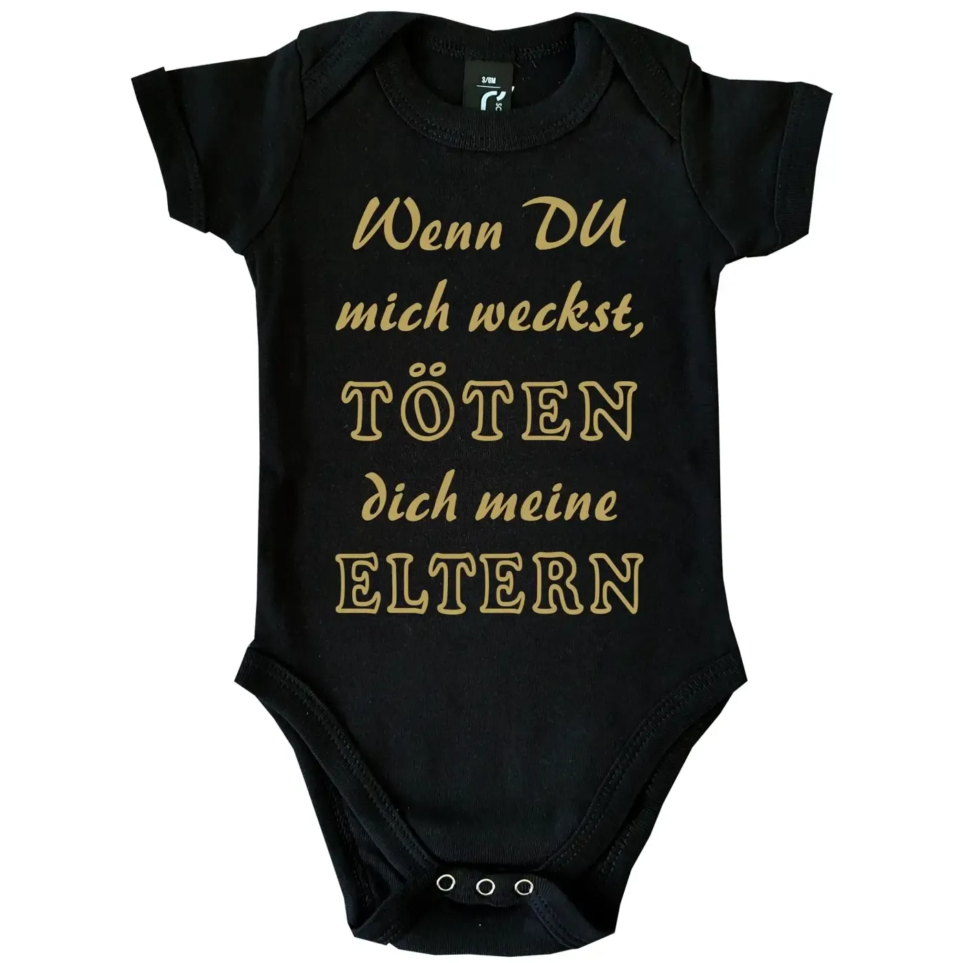 Baby-Body mit Druck wenn du mich weckst