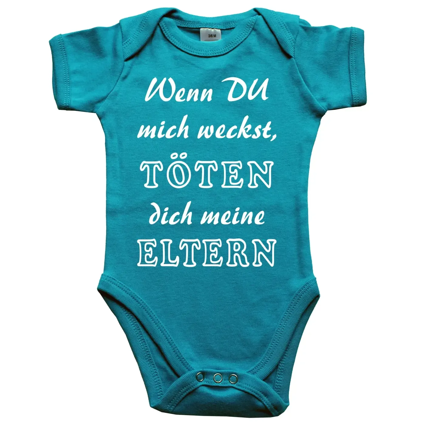 Baby-Body mit Druck wenn du mich weckst
