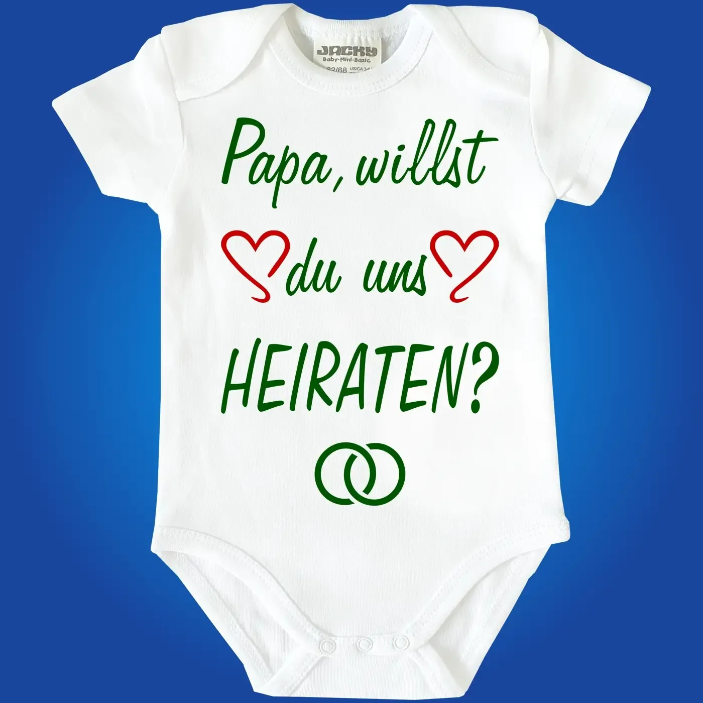 Babybody mit Spruch heiraten