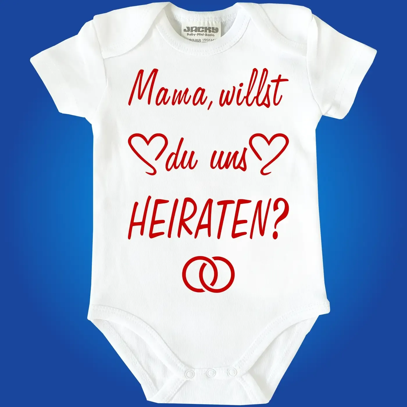 Baby Bodie mit Spruch heiraten