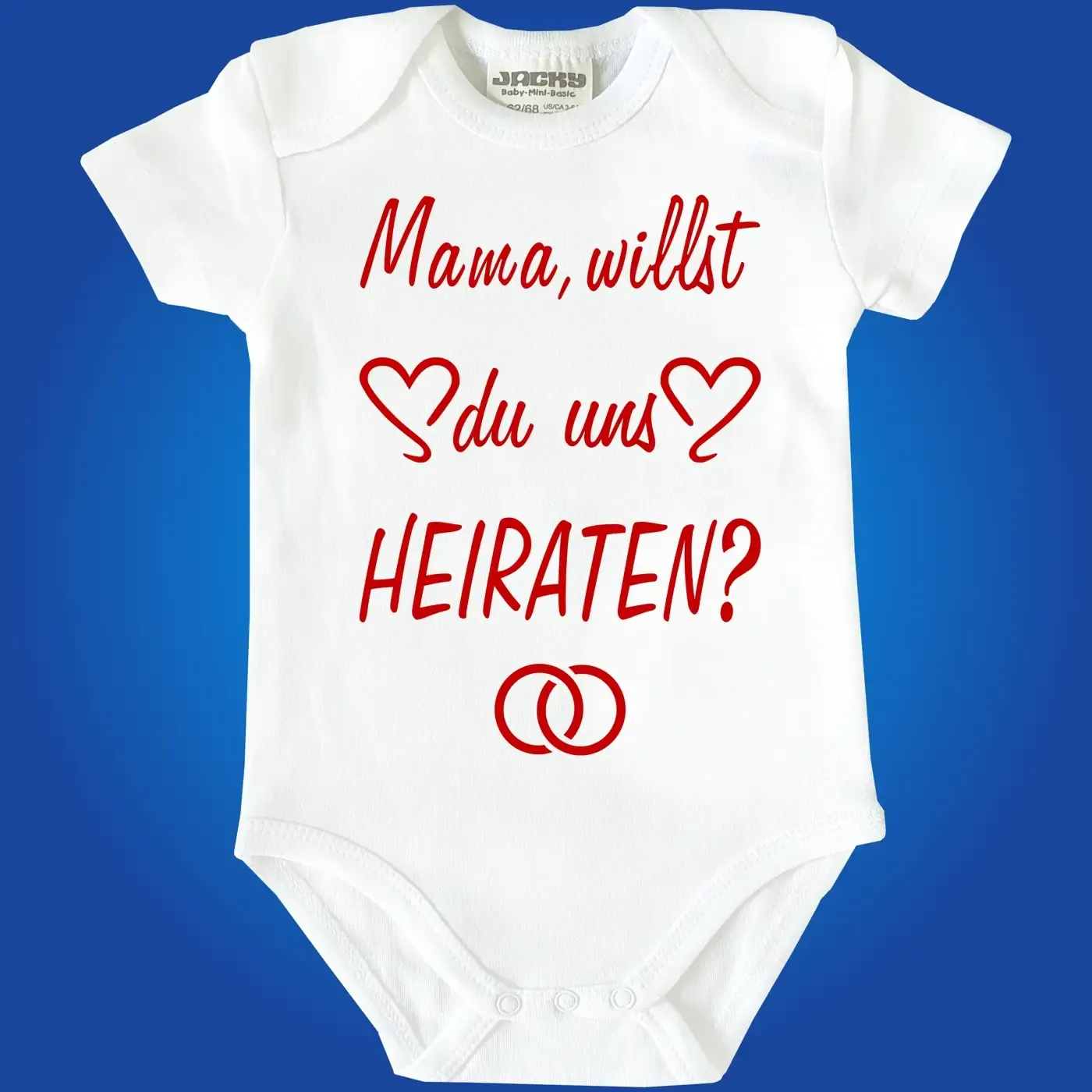 Baby Bodie mit Spruch heiraten