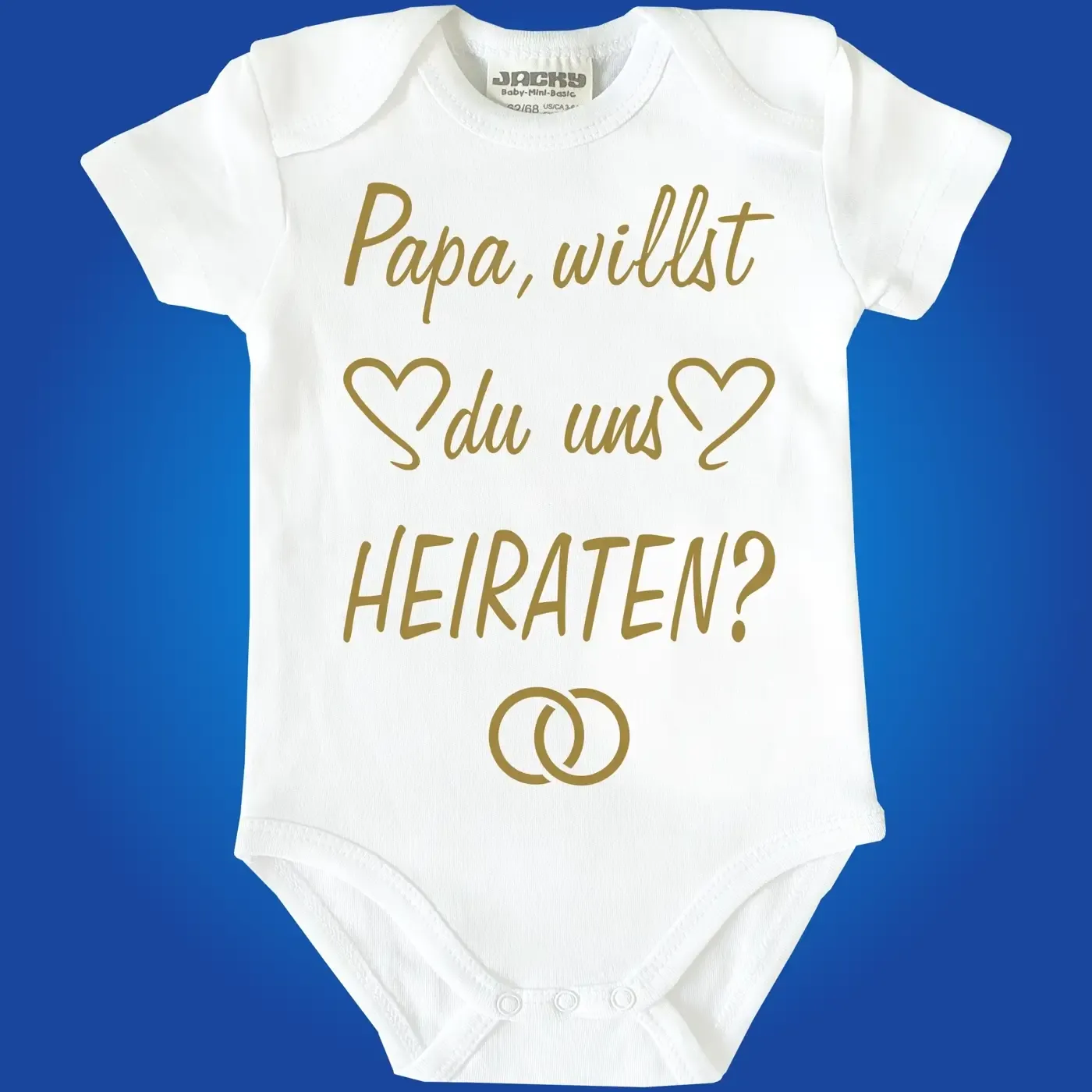 Baby Bodysuit with saying wedding marry