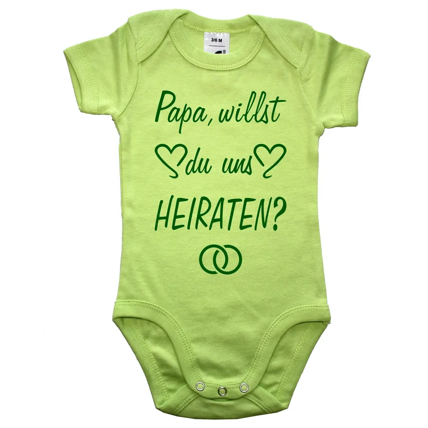 Baby-Body mit Spruch Trauung