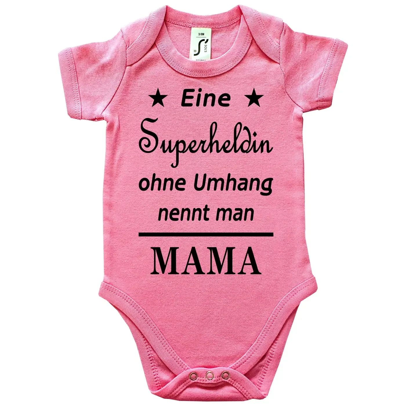 Baby Bodie mit Superhelden Aufdruck