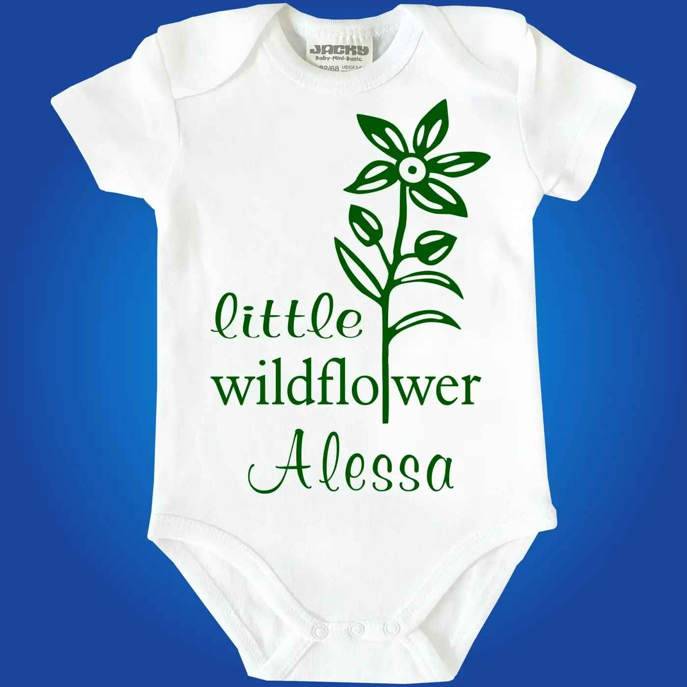 Babybody mit Blume Wildflower
