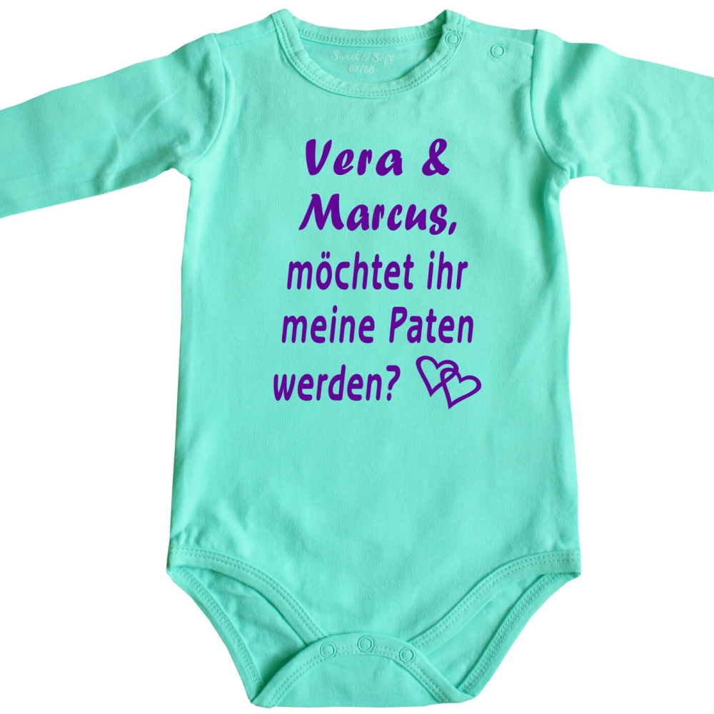Bio Baby-Body - Patentante - Patenonkel - Pateneltern - Taufpaten - Paten