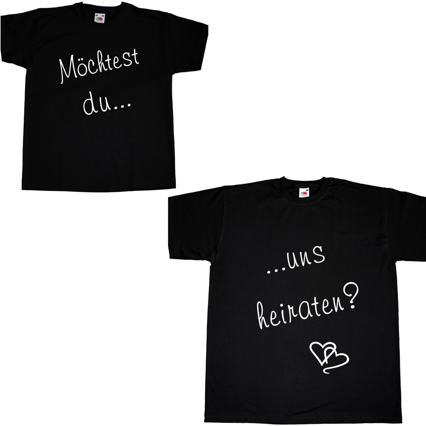 T-Shirt SET Hochzeitsantrag