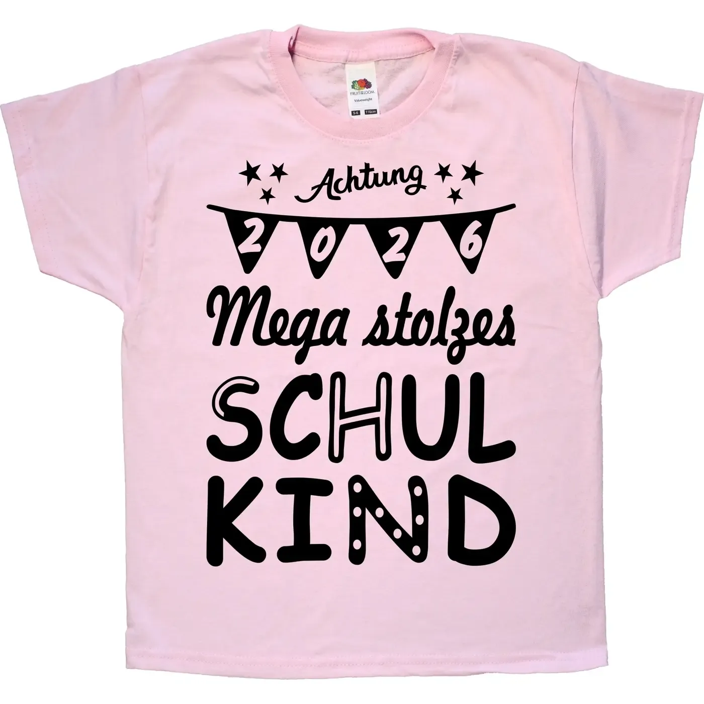Kinder T-Shirt mit Druck Einschulung