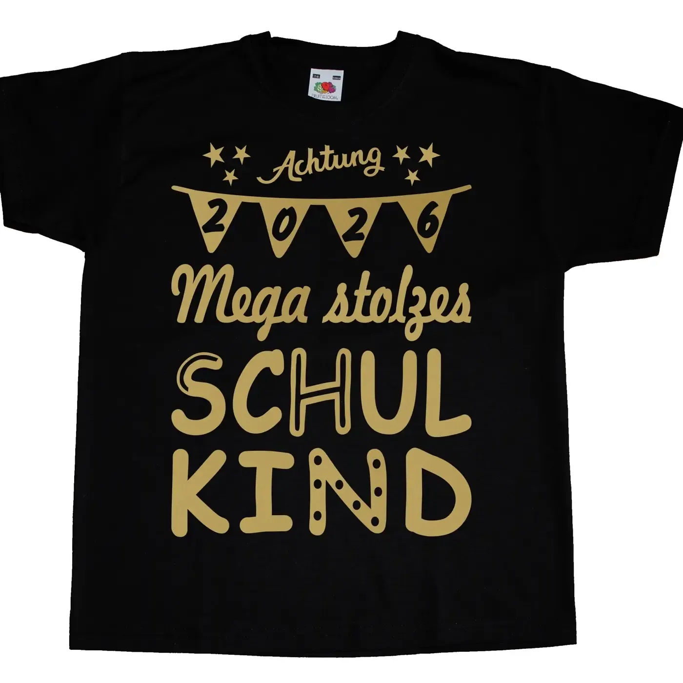Kinder T-Shirt mit Druck Einschulung