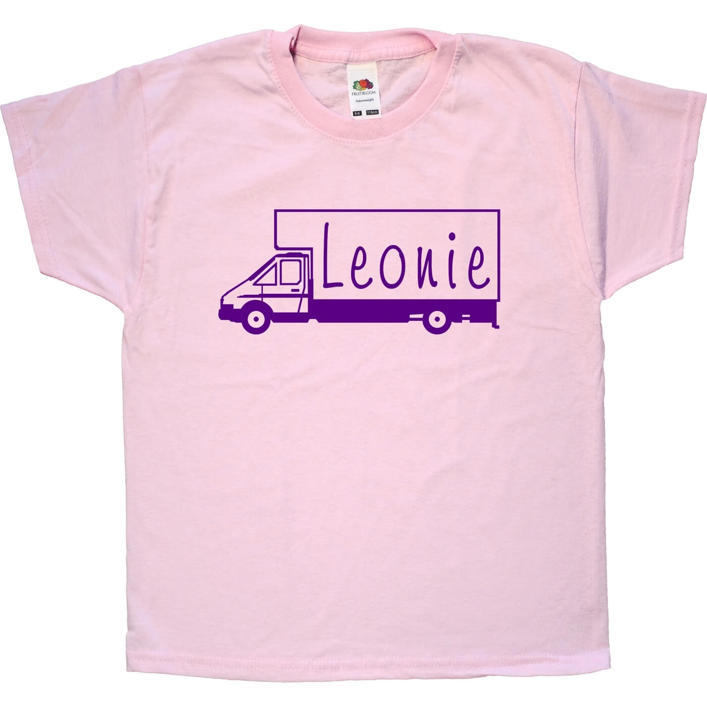 Kinder T-Shirt - Transporter mit Wunschname
