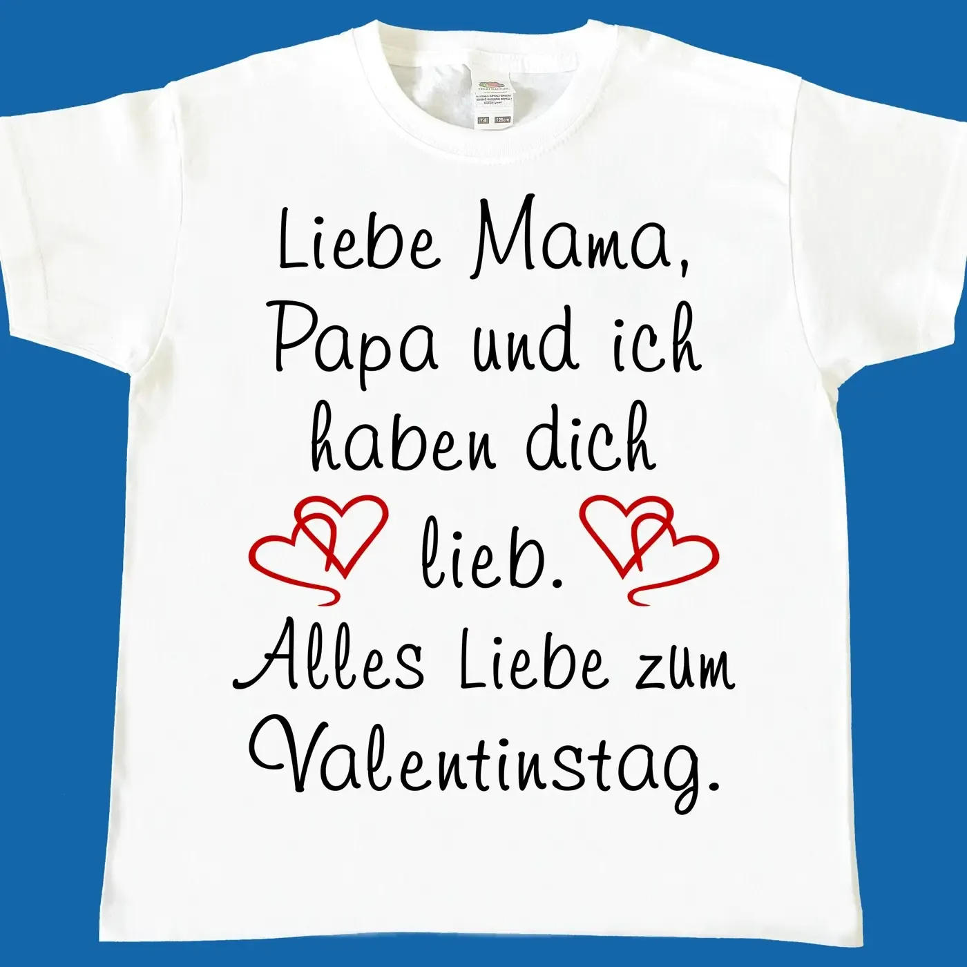 Kinder T-Shirt zum Valentinstag