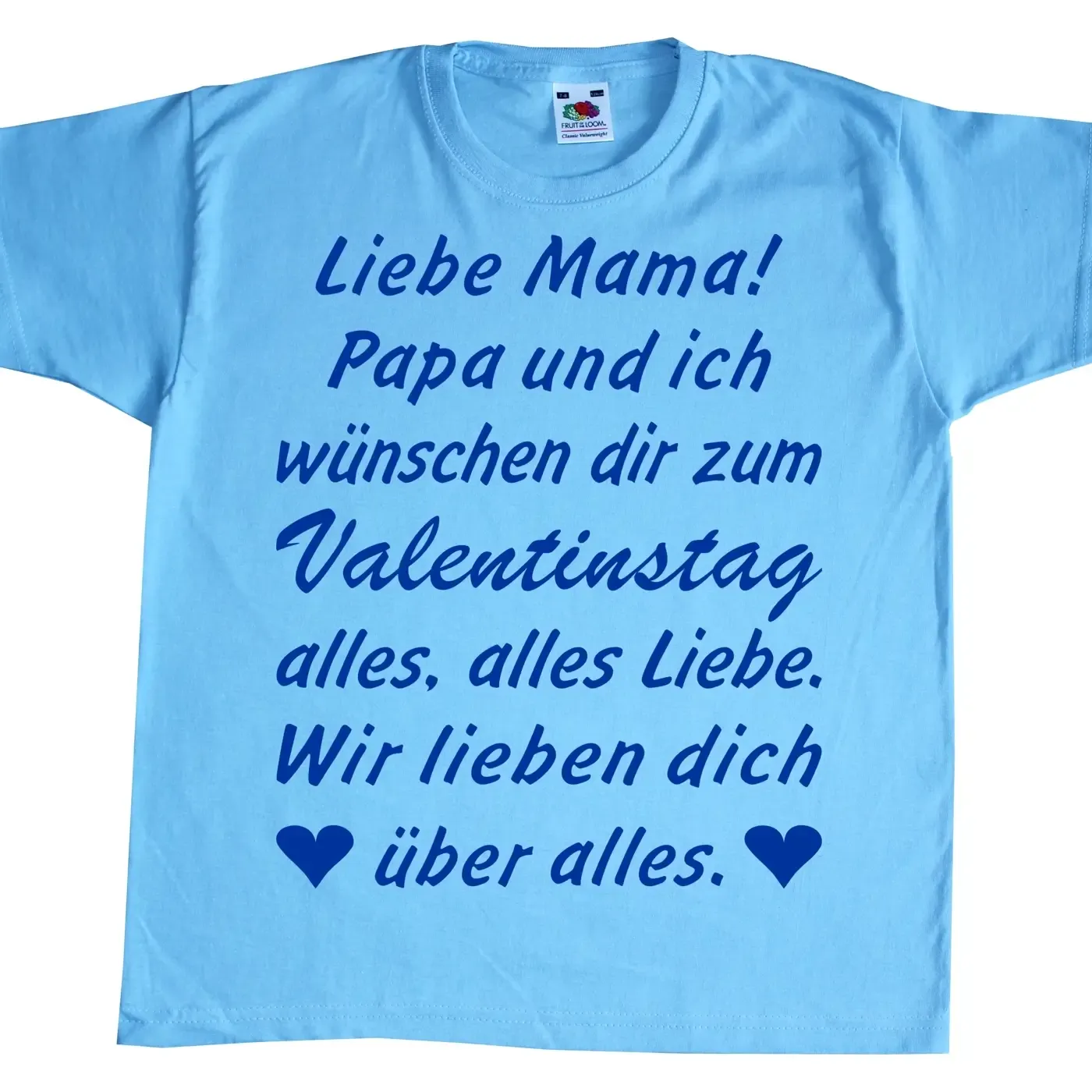 Kinder T-Shirt zum Valentinstag
