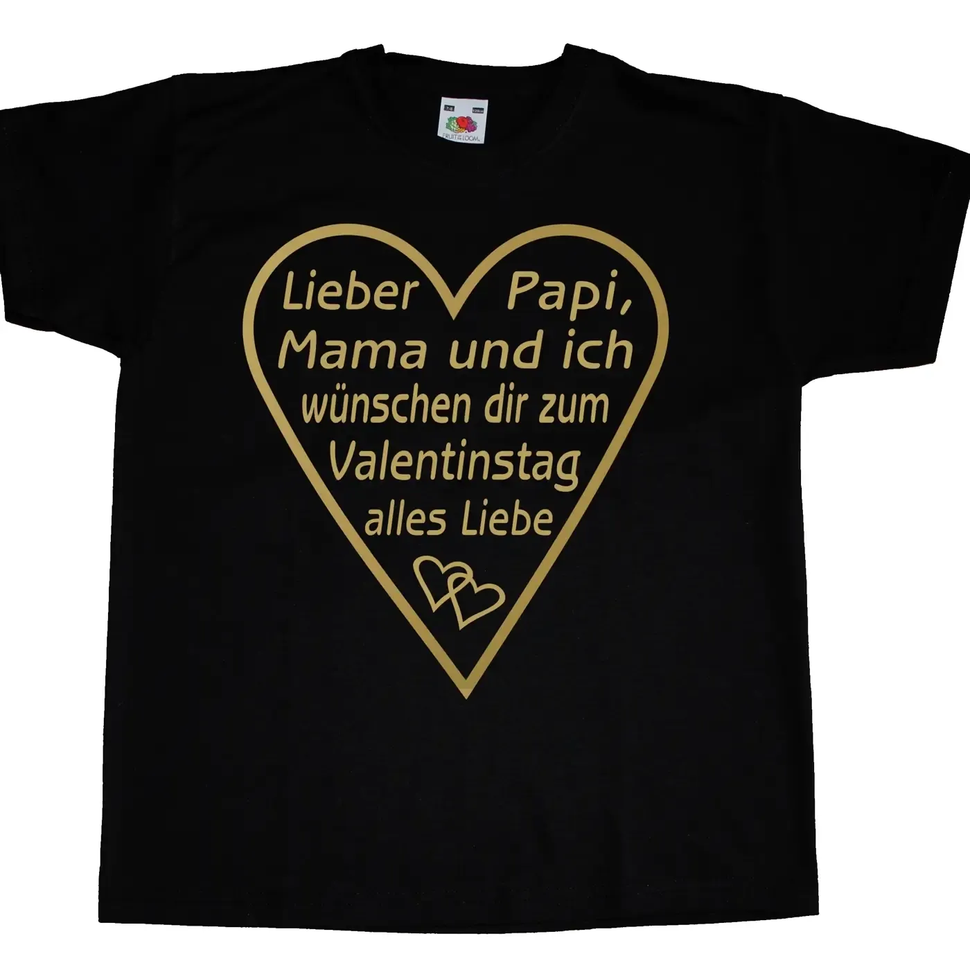 Kinder T-Shirt mit Druck Valentinstag