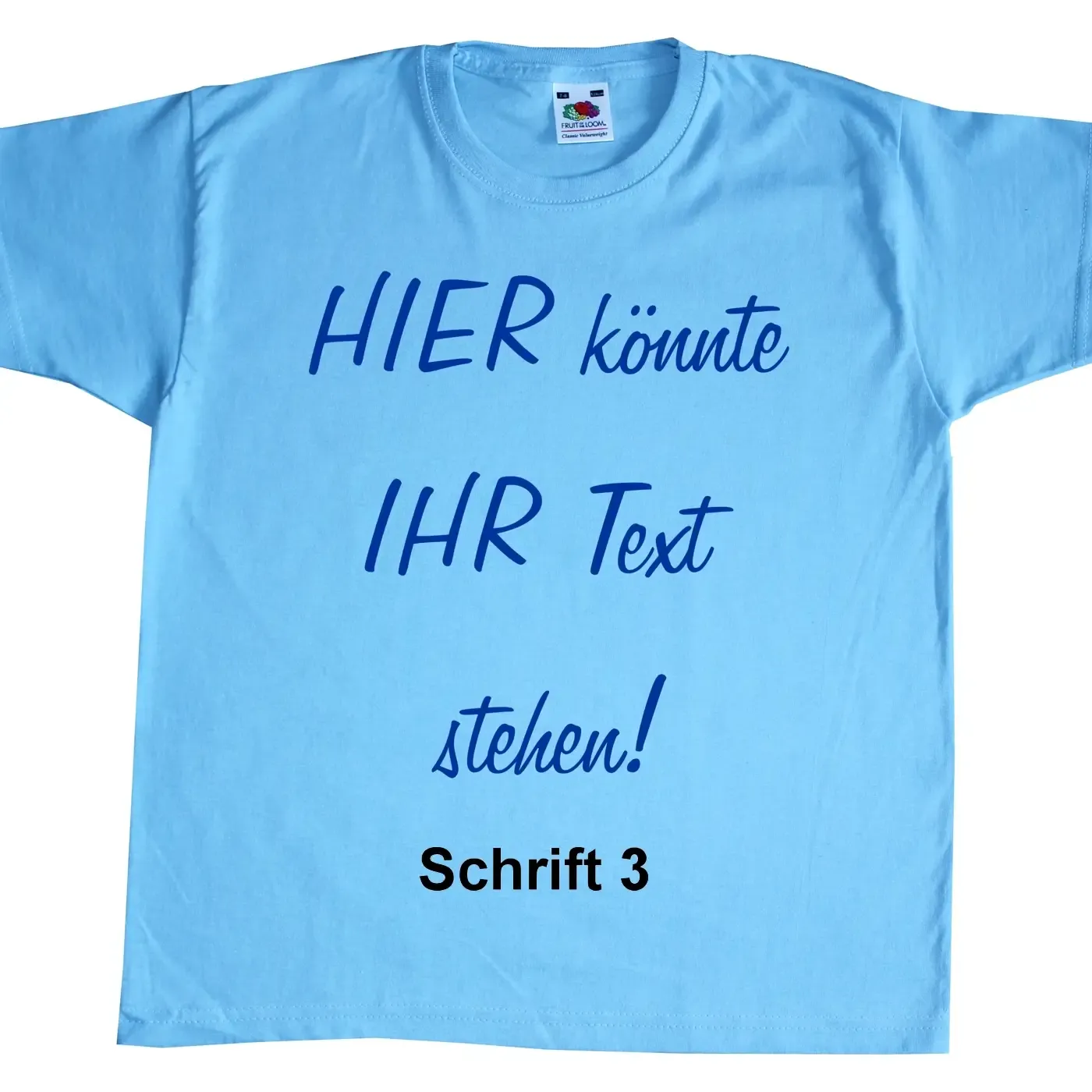 Kinder T-Shirt mit freiem Druck - personalisiert