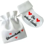 Babysöckchen - Du wirst Tante Onkel Oma Opa Papa Uroma Uropa