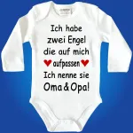Baby-Body - Engel Mama Papa Oma Opa Tante oder Wunschname