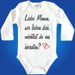 Baby-Body - Hochzeitsantrag Heiratsantrag - Heiraten